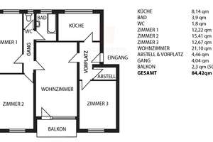 Familienfreundliche 4-Zimmer-Hochparterre-Wohnung mit Balkon – Top-Lage Augsburg-Lechhausen – Die vollständige Adresse der Immobilie erhältst du vom Anbieter., 86167 Lechhausen-West, Augsburg – Vorschaubild 25
