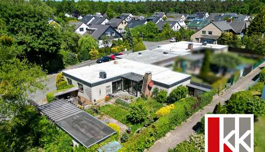 Bild von Kreuzheide: Klassischer Bungalow am Mühlenteich mit charmantem Ambiente