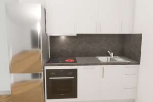 Helles 1-Zimmer Loft in Augsburg-Oberhausen – Dieselstraße 10,5, 86154 Links der Wertach-Nord, Augsburg – Vorschaubild 4