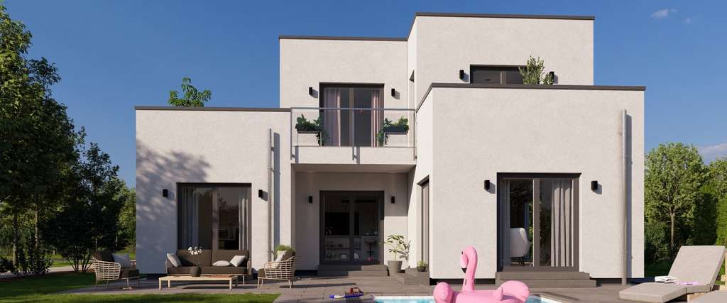 Immobilie in Weitersborn - Highline1 - Kubus Fertighaus im Bauhaus Stil - Bild 2