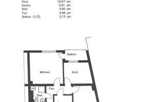 Schöne 3-Zimmer-Wohnung in Wanheimerort – Düsseldorfer Straße 554, 47055 Wanheimerort, Duisburg – Vorschaubild 2
