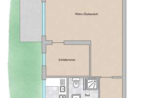 Gemütlichkeit, Ruhe und Sonne - 2 Zimmer-Wohnung am Zoopark! – Die vollständige Adresse der Immobilie erhältst du vom Anbieter., 40239 Düsseltal, Düsseldorf – Vorschaubild 10