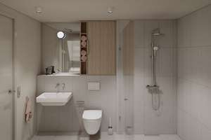 Möbliertes Studio Standard mit Gemeinschaftsflächen: Padelplatz, Fitness, Dachterrasse & mehr – Buschkrugallee 64, 12359 Britz, Berlin – Vorschaubild 12