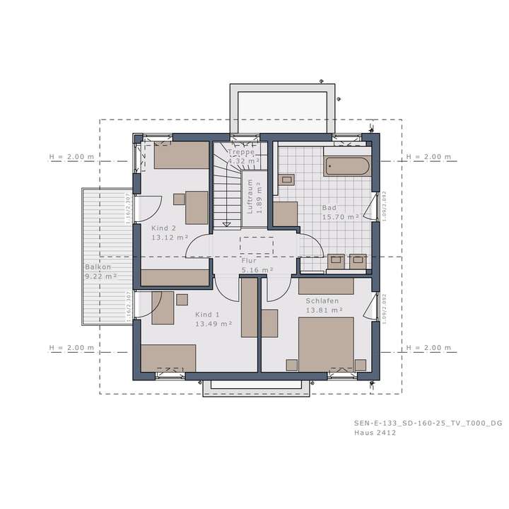 Grundriss Obergeschoss