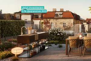 Dachterrassen-Living in VINZENT / Neuhausen: Stil, Wohnkomfort und 113 m² persönlicher Dachgarten