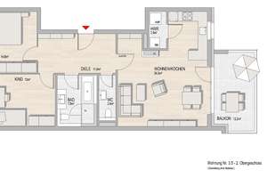 SONNTAGSBESICHTIGUNG | Gemütliche 3-Zi.-Wohnung mit Gäste-WC und Südwestbalkon an der Maaraue – Am Alten Lindewerk 12, 55246 Mainz-Kostheim, Wiesbaden – Vorschaubild 7