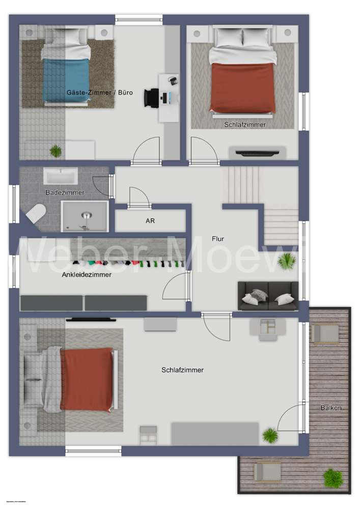3400 Grundriss Obergeschoss