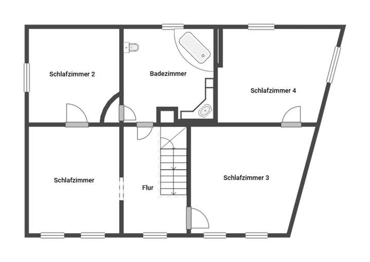 Grundriss Obergeschoss