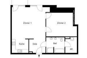 Kreative 2 Zimmer mit exklusiver Terrasse-Provisionsfrei – Platz des 4. Juli 8, 14167 Lichterfelde, Berlin – Vorschaubild 10