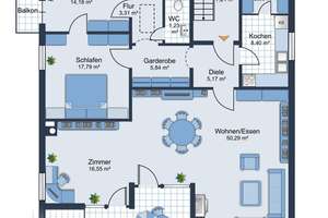 Altes Westviertel: 3-4 Zimmer-Wohnung mit Dachterrasse – Die vollständige Adresse der Immobilie erhältst du vom Anbieter., 85049 Mitte, Ingolstadt – Vorschaubild 12