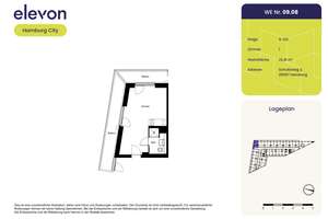 Voll möbliert und in bester Lage - Stilvoll eingerichtetes 1-Zimmer-Apartment im elevon! – Schultzweg 2, 20097 Hammerbrook, Hamburg – Vorschaubild 11