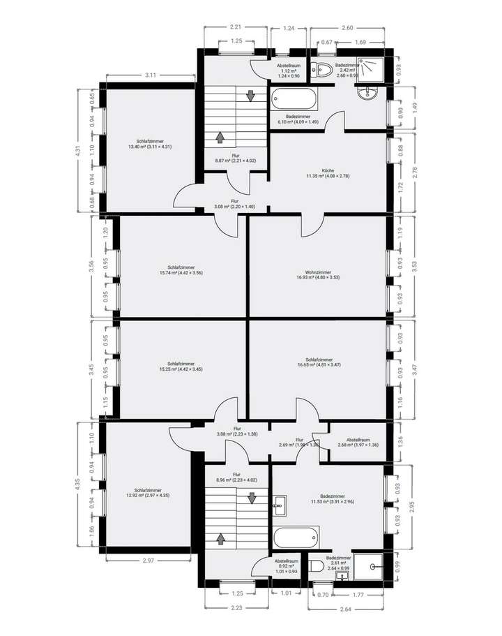 Grundriss Skizze 1.OG