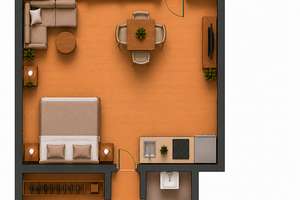 Vollmöblierte 1-Zimmer-Wohnung mit Balkon – Erstbezug nach umfassender Renovierung in Karlsruhe-Mühl – Lameystraße 27, 76185 Mühlburg, Karlsruhe – Vorschaubild 21