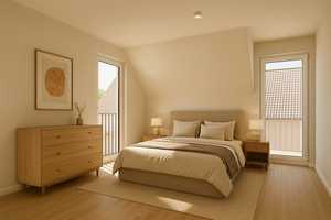 Fünf Zimmer Dachgeschosswohnung mit zwei Balkonen und Tiefgarage in Wiesbaden Biebrich – Wiesbaden – Vorschaubild 5