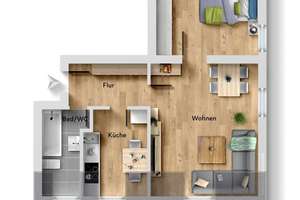 Bezugsfreie 2-Zimmer-Wohnung in attraktiver Lage am Hirschgarten mit oberirdischer Einzelgarage – Die vollständige Adresse der Immobilie erhältst du vom Anbieter., 80639 Nymphenburg, München – Vorschaubild 18