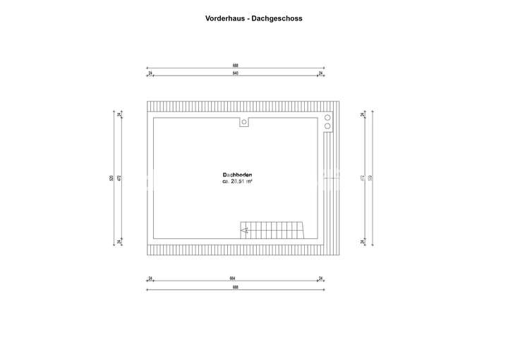 Grundriss Vorderhaus DG