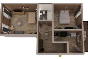 Möblierte 2 Zimmern Whg mit EBK, Balkon Wlan, Strom inklusive Zentrum – Eutritzscher Straße 8, 4105 Zentrum-Nord, Leipzig – Vorschaubild 13