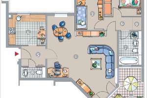 *City-Apartment* 3 Zimmer-Wohnung mit Balkon möbliert inkl. Stellplatz – Die vollständige Adresse der Immobilie erhältst du vom Anbieter., 50823 Neuehrenfeld, Köln – Vorschaubild 17