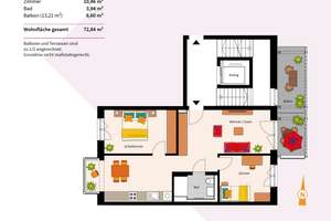 3-Zimmer-Neubauwohnung – Die vollständige Adresse der Immobilie erhältst du vom Anbieter., 69126 Rohrbach, Heidelberg – Vorschaubild 4