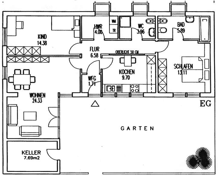 Grundriss Wohnung unten