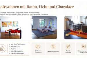 XXL-Loft mit 134 m² Wohnfläche, Terrasse & 170 m² Privatgarten – Washingtonallee 1, 89233 Neu-Ulm – Vorschaubild 2