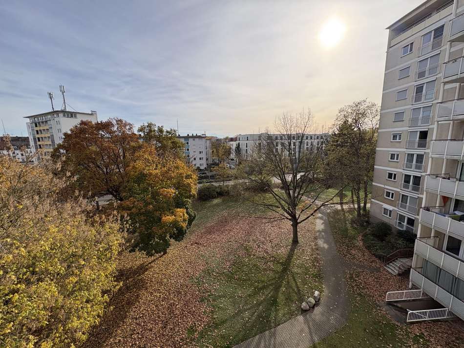 Blick vom Balkon hinten