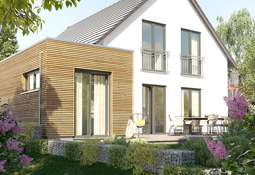 Ansicht SW Kubus Holz verkleid