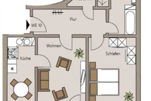 Tolle 2-Raum Whg. zentrumsnah, mit Balkon und EBK (Suche Nachmieter)  – Melanchthonstraße 6, 4315 Leipzig – Vorschaubild 1