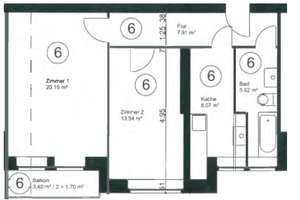 Bezugsfreie 2-Zimmer-Altbauwohnung mit Balkon Nahe Schlosspark – Schloßallee 45, 13156 Niederschönhausen, Berlin – Vorschaubild 26