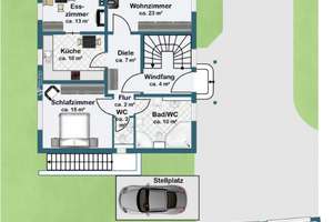 Exklusives Einfamilienhaus mit unverbaubarem Ausblick in begehrter Lage – Die vollständige Adresse der Immobilie erhältst du vom Anbieter., 97318 Kitzingen – Vorschaubild 16