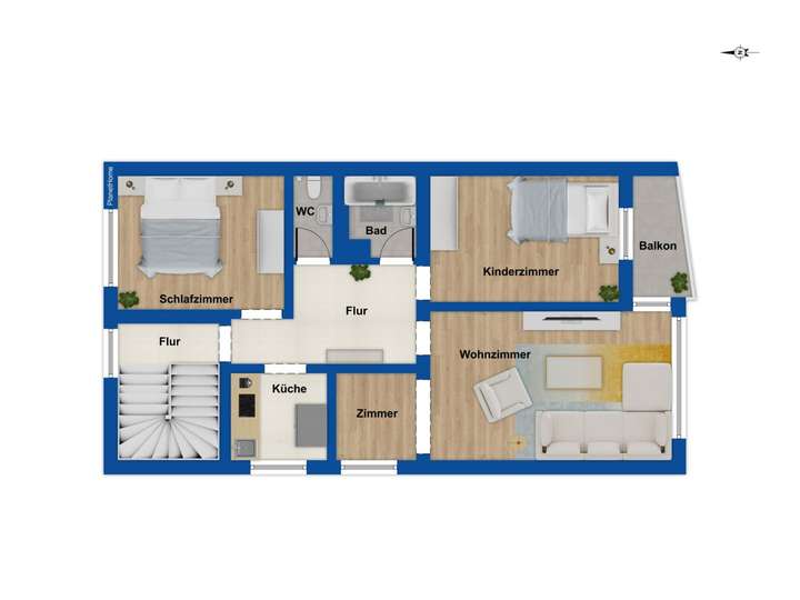 Grundriss Obergeschoss