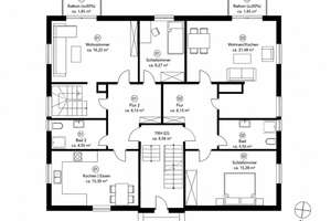 AIGNER - Sonnige 3-Zimmer Gartenwohnung mit Balkon und vielseitigem Raumangebot – Die vollständige Adresse der Immobilie erhältst du vom Anbieter., 80689 Blumenau, München – Vorschaubild 6