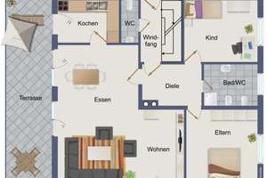 *** Wohnhaus mit Einlieger-Apartment ! Hauptwohnung frei !!! *** – Die vollständige Adresse der Immobilie erhältst du vom Anbieter., 58515 Lüdenscheid – Vorschaubild 32