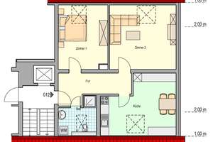Frisch sanierte 2-Zimmer-Dachgeschoss-Wohnung mit Aufzug – Die vollständige Adresse der Immobilie erhältst du vom Anbieter., 76297 Stutensee – Vorschaubild 2