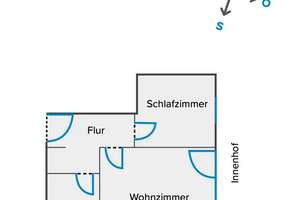 Offen für Angebote: 2-Zimmer Wohnung im Glockenbachviertel (bitte keine Makleranfragen) – Die vollständige Adresse der Immobilie erhältst du vom Anbieter., 80469 Glockenbach, München – Vorschaubild 11