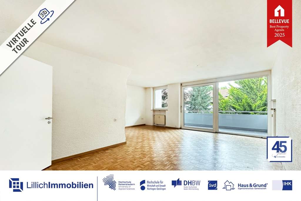 Ohne Käuferprovision: Bezugsfreie 3,5 oder 4 Zimmer mit TG-Stellplatz & 2 Balkonen