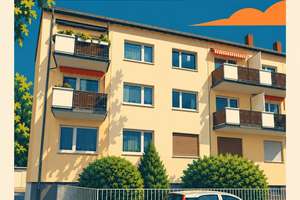 Sonnenlage in Sachsenhausen – attraktive 3-Zimmer-Wohnung mit BLK, zusätzlicher Nebenfläche & Garage