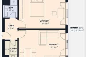 Gepflegte 2-Zimmer-Wohnung mit neuer Küche in Trier Feyen – geeignet für Pendler – Wilhelm-Deuser-Straße 33, 54294 Feyen/Weismark, Trier – Vorschaubild 9