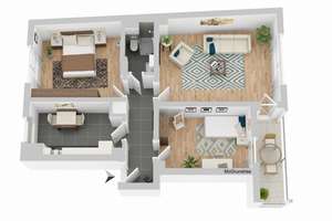 Wohnen im Geistviertel - WE 1.04 
im 1. Obergeschoss links mit Balkon – Die vollständige Adresse der Immobilie erhältst du vom Anbieter., 48153 Schützenhof, Münster – Vorschaubild 21