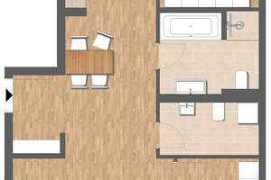 Moderne Wohnung mit EBK & 2 Balkone & Gäste WC! – Löbtauer Straße 62, 1159 Friedrichstadt, Dresden – Vorschaubild 10
