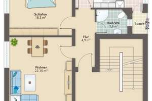 Mit Balkon! Gemütliche 2-Zimmer-Wohnung mit modernen Bad! – Werkstraße 20, 27568 Lehe, Bremerhaven – Vorschaubild 6
