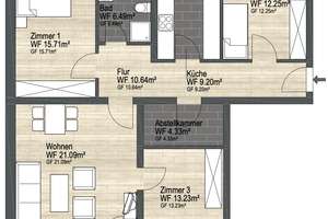 4-Zimmer-Wohnung in Alt-Wolfsburg – großzügig, zentral und voller Möglichkeiten – Die vollständige Adresse der Immobilie erhältst du vom Anbieter., 38448 Alt-Wolfsburg, Wolfsburg – Vorschaubild 14