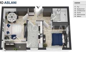 Vermietete 2-Zimmer-Wohnung mit Loggia & Tiefgarage-Stellpaltz im beliebten Leipzig-Plagwitz – 4229 Plagwitz, Leipzig – Vorschaubild 19