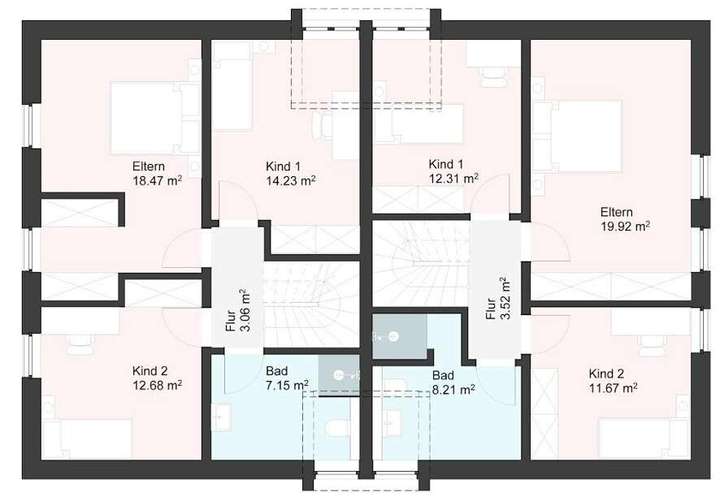 Grundriss Obergeschoss