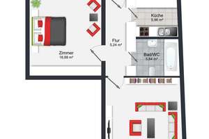 SOFORT BEZUGSFREI: Große 2-Zimmer-Wohnung mit Loggia & TG-Stellplatz in zentralster Lage Heidelbergs – Die vollständige Adresse der Immobilie erhältst du vom Anbieter., 69115 Weststadt, Heidelberg – Vorschaubild 15