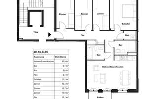 Erstbezug: Einladende Dachgeschosswohnung mit Einbauküche und Westbalkon! – Am Hain 53, 40468 Stockum, Düsseldorf – Vorschaubild 6