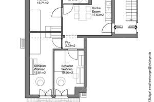 4-Zimmer Wohnung, 5 Min. zur Uni, Terrasse, incl. Strom, Wlan – Wrangellstraße 12, 70599 Steckfeld, Stuttgart – Vorschaubild 7