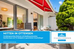 Familiengerechtes Wohnen mit Stadthauscharakter, Dachterrasse und TG-Stellplatz in Innenhoflage!