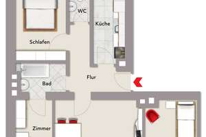 Altbau-Wohnen in urbaner Lage: 4-Zimmer-Erdgeschosswohnung frei werdend! – Die vollständige Adresse der Immobilie erhältst du vom Anbieter., 90459 Galgenhof, Nürnberg – Vorschaubild 7