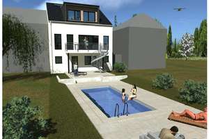 Exklusives Neubauobjekt nach Abriss–Ladengeschäft mit eleganter Wohnung und Pool In Köln-Lövenich